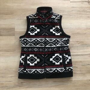 Lauren Ralph Lauren Active Aztec Multicolor Zip Fleece Vest